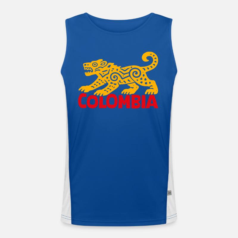 Colombian Jaguar Men's Functional Contrast Tank Top 