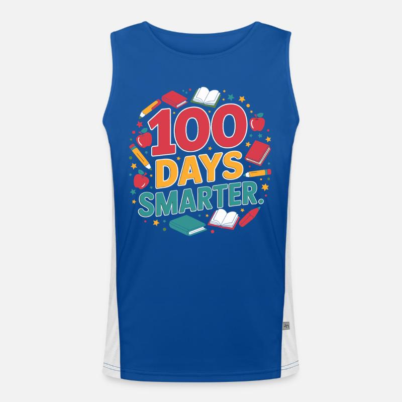100 Tage Schlauer Funktionelles Kontrast-Tank Top für Männer 