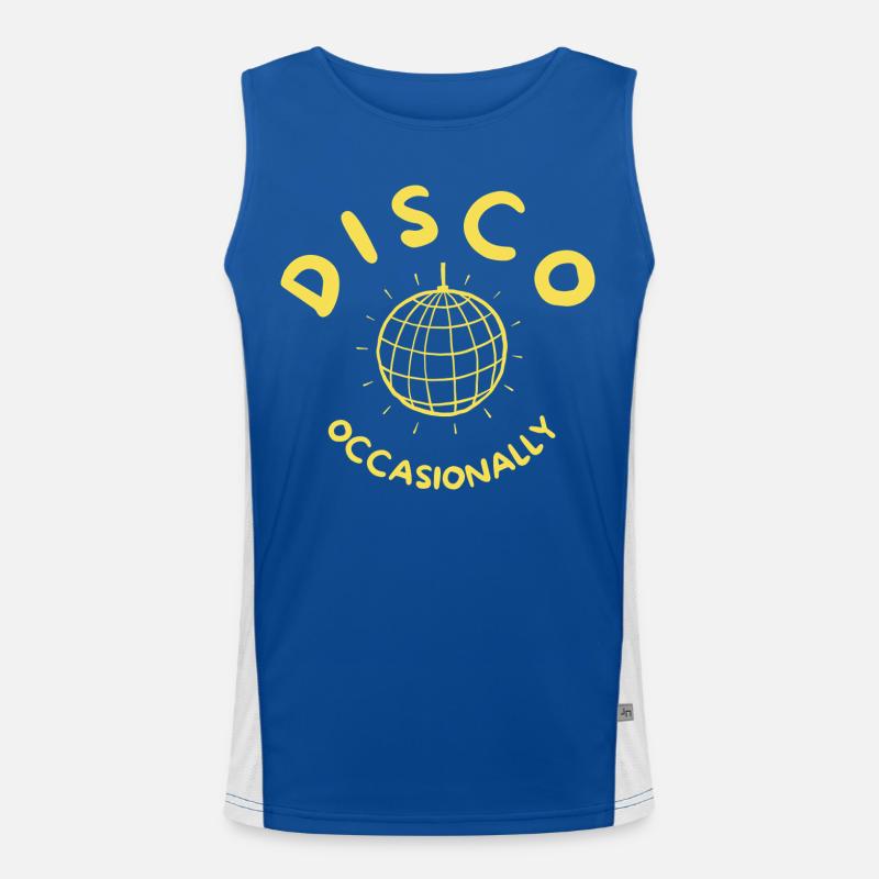 Disco occasionnellement - Ensemble ensemble rétrojaune Débardeur respirant contrasté Homme 