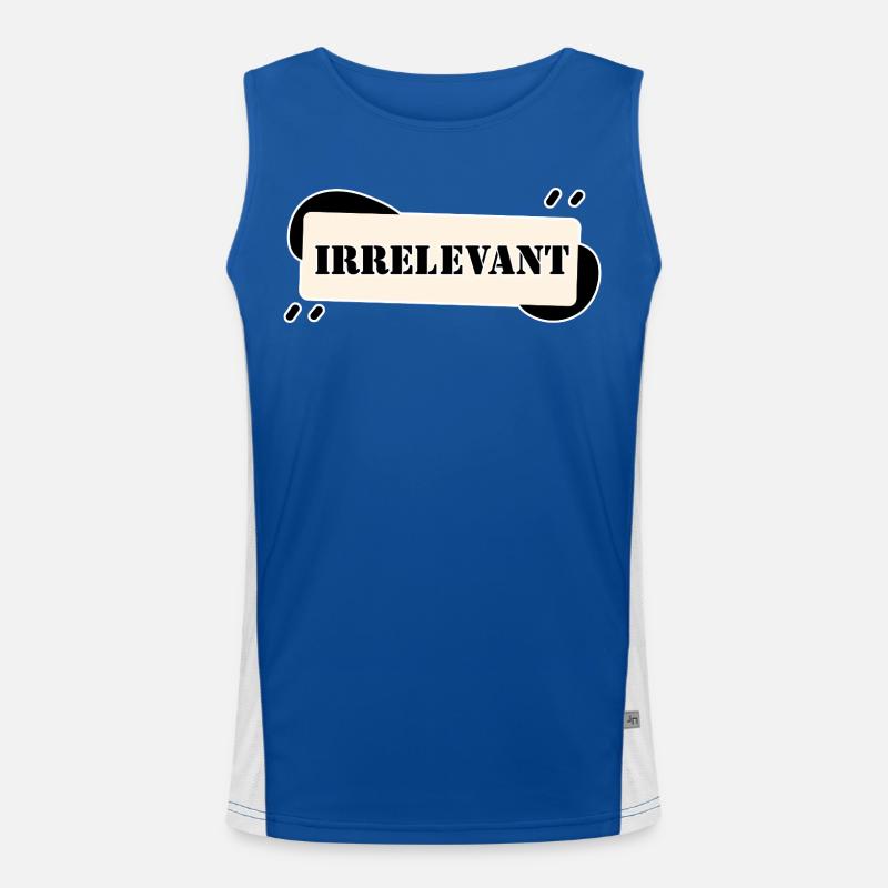 IRRELEVANT Débardeur respirant contrasté Homme 