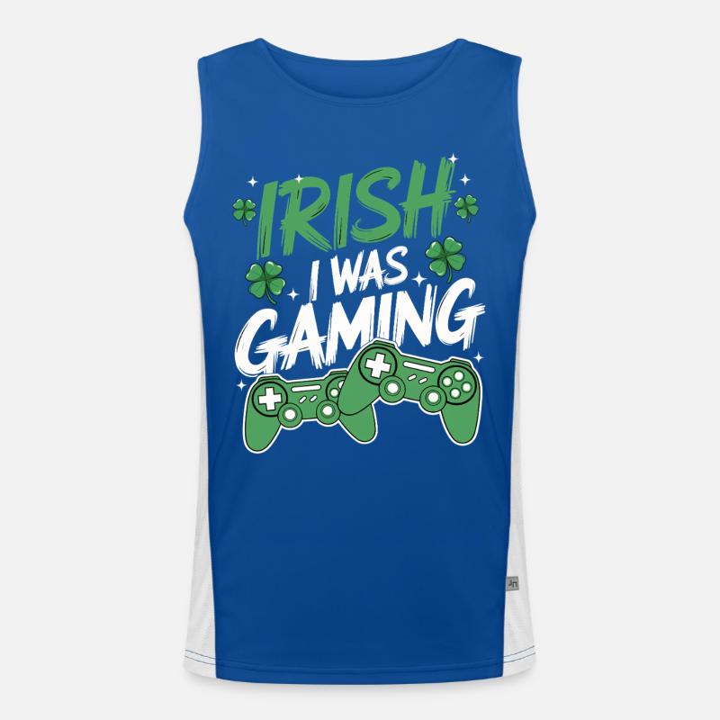 Irischer Gaming-Style Funktionelles Kontrast-Tank Top für Männer 