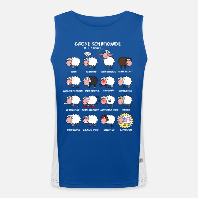 Great sheep knowledge Men's Functional Contrast Tank Top 