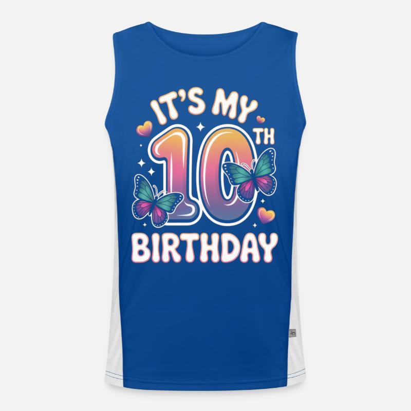 Mon 10e anniversaire Débardeur respirant contrasté Homme 