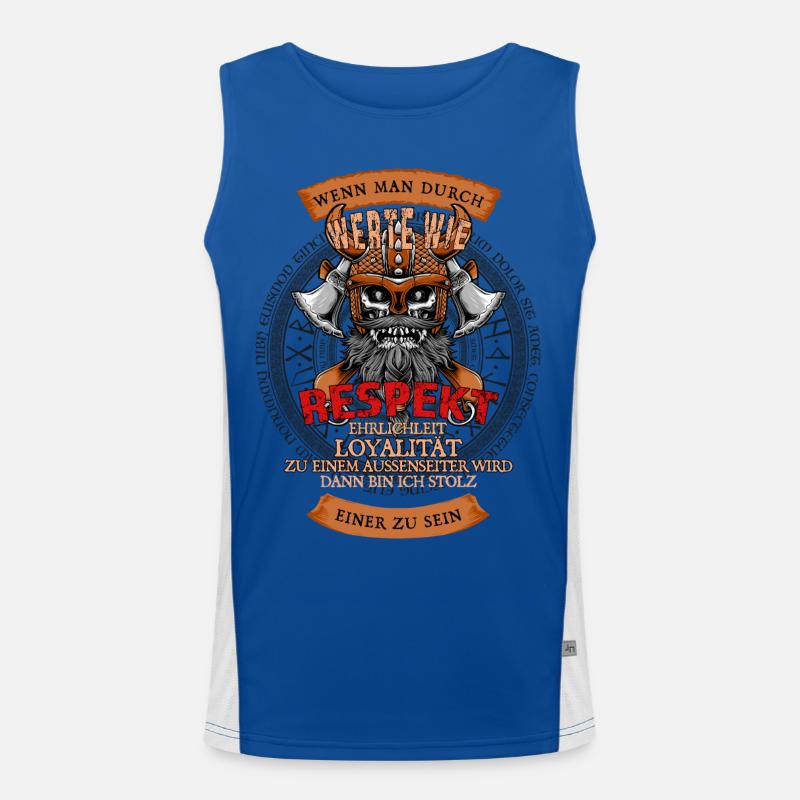 If you are guided by values such as respect Men's Functional Contrast Tank Top 