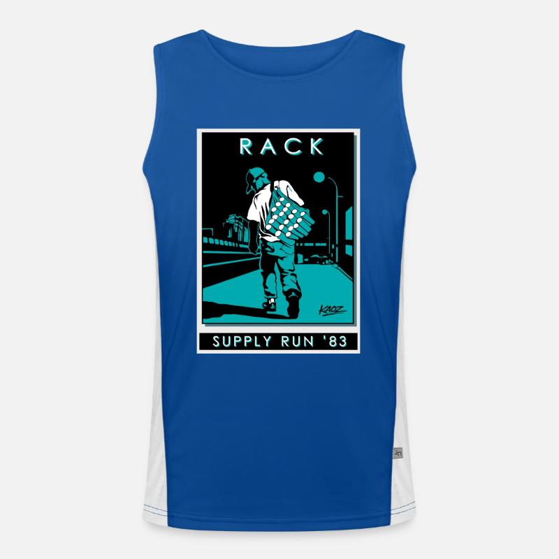 Course de Ravitaillement en Rack 83 Débardeur respirant contrasté Homme 