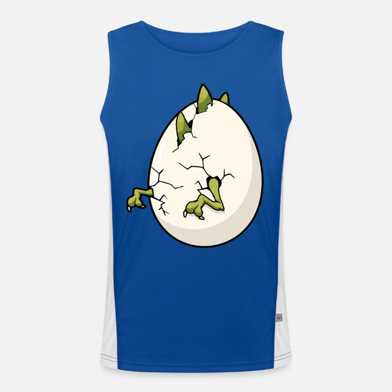 Cracked Egg Bloom Easter Men's Functional Contrast Tank Top 
