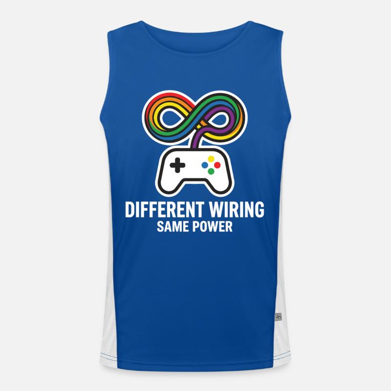 Câblage différent, même puissance Motiv de jeu Débardeur respirant contrasté Homme 