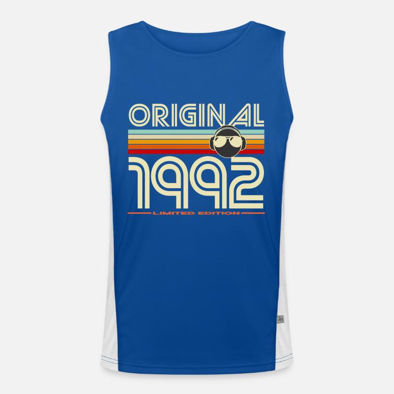 Original 1992 Retro Edition - Men's Functional Contrast Tank Top - royal/white