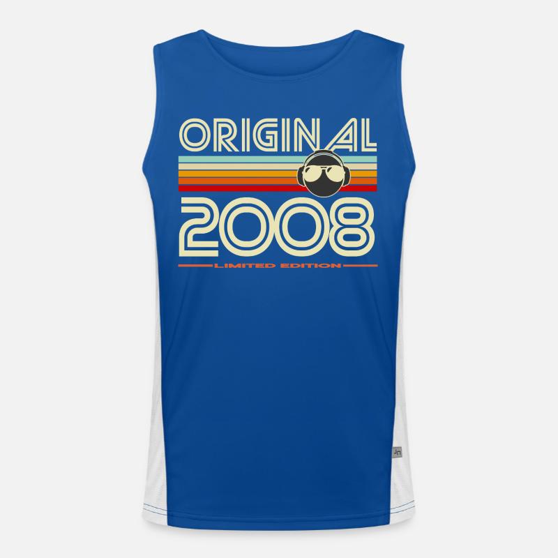 Originale Retro-Edition von 2008 Funktionelles Kontrast-Tank Top für Männer 