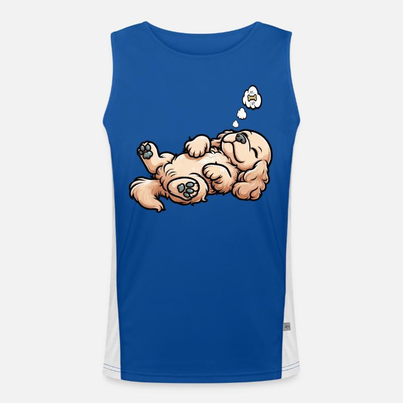 Cocker Spaniel Cockerhund Cocker Spaniel Besitzer Funktionelles Kontrast-Tank Top für Männer 