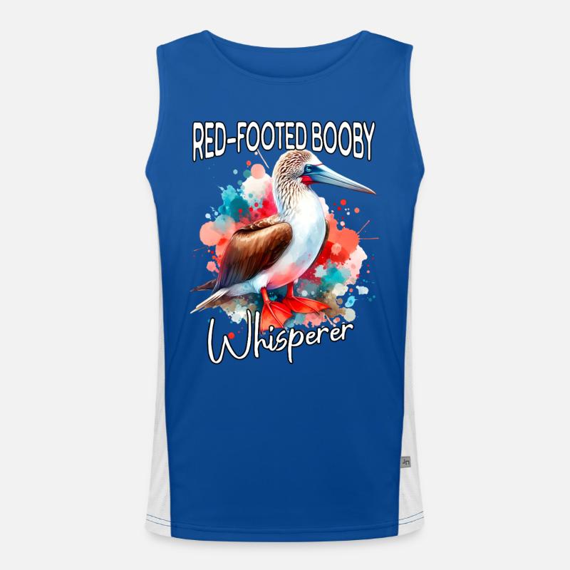 Red-footed Booby Whisperer Men's Functional Contrast Tank Top 