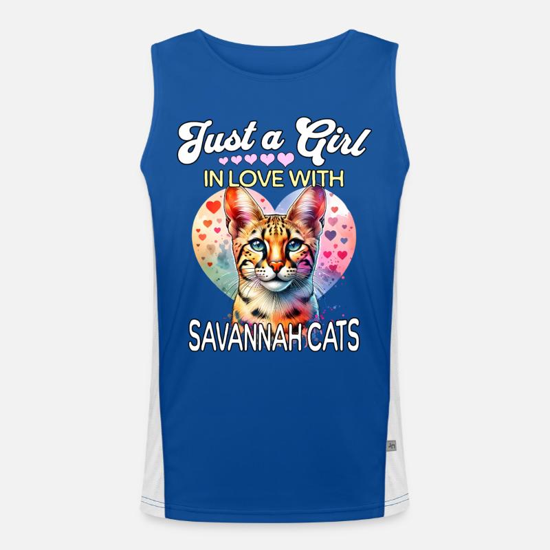 La Fille-Chat de Savannah Débardeur respirant contrasté Homme 