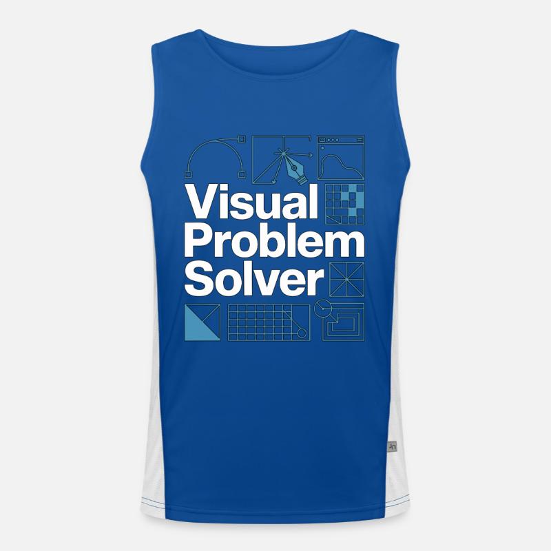 Graphic Designer Visual Problem Creative Designer Men's Functional Contrast Tank Top 