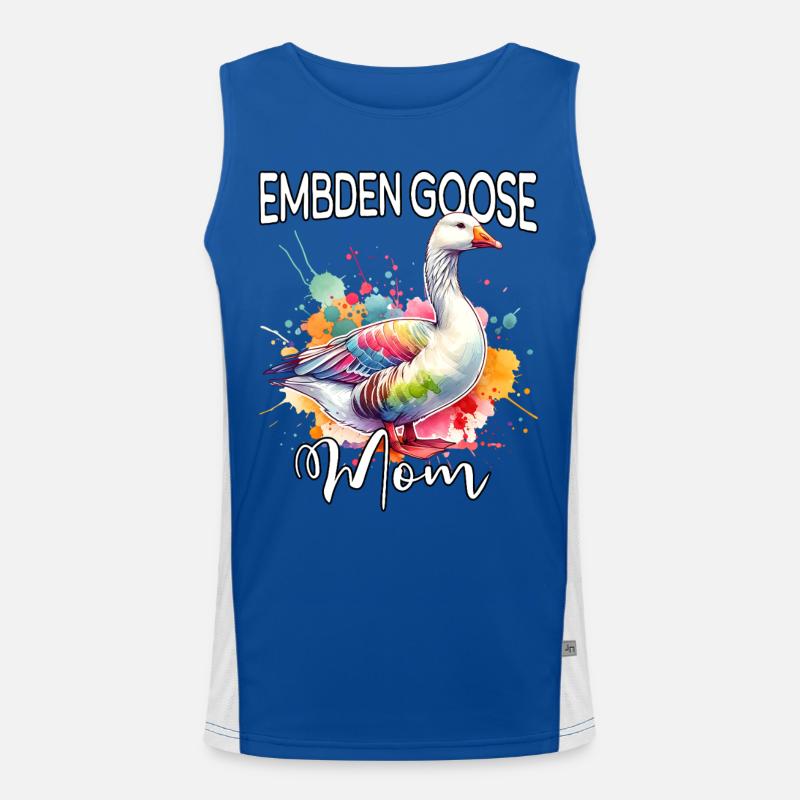 Emdengan's mom - Men's Functional Contrast Tank Top - royal/white