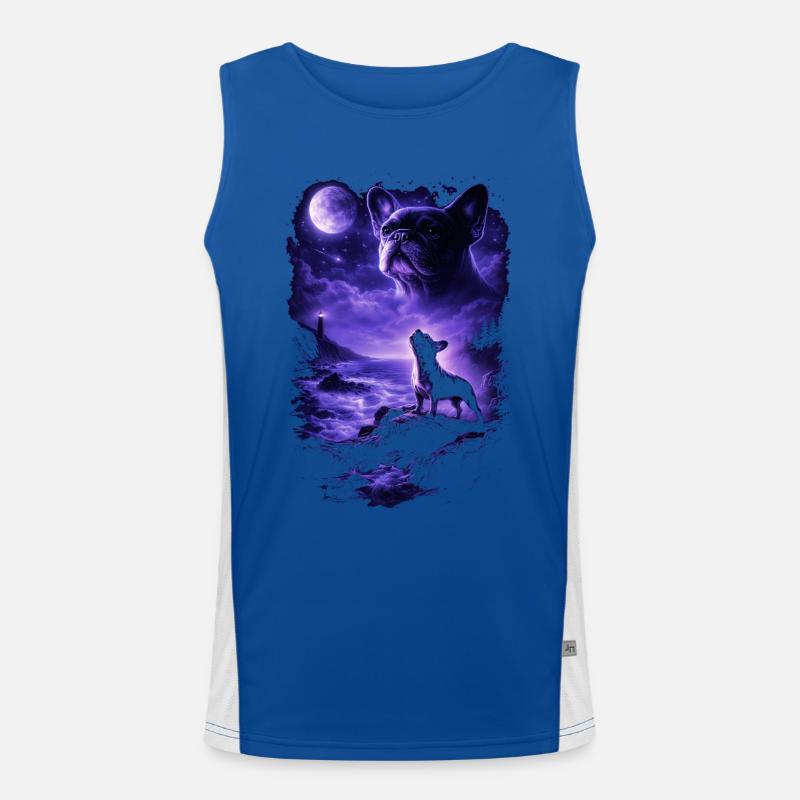 Dog Mom Dog Dad Men's Functional Contrast Tank Top 