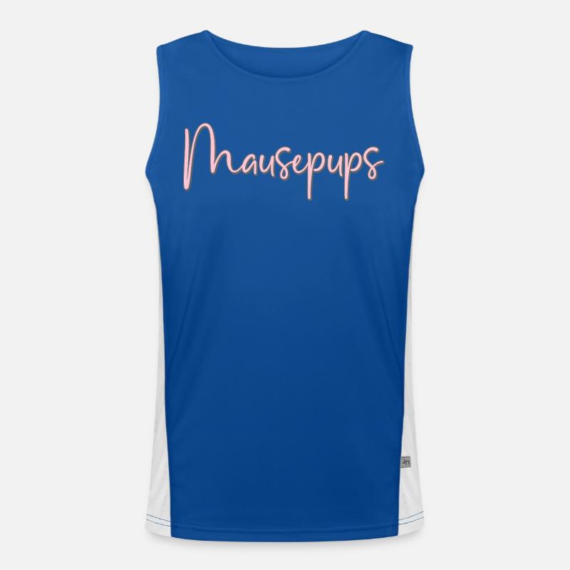 Mouse pups Men's Functional Contrast Tank Top 