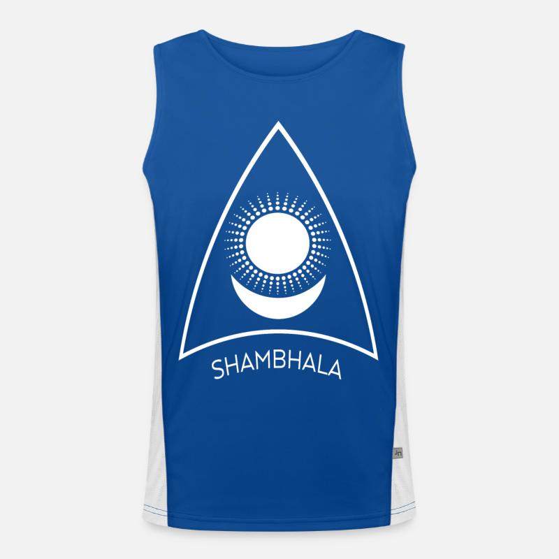 Shambhala Sun Moon Symbol 2 Men's Functional Contrast Tank Top 