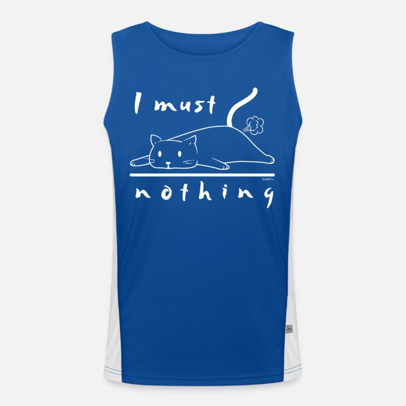 Ich darf nichts Funktionelles Kontrast-Tank Top für Männer 