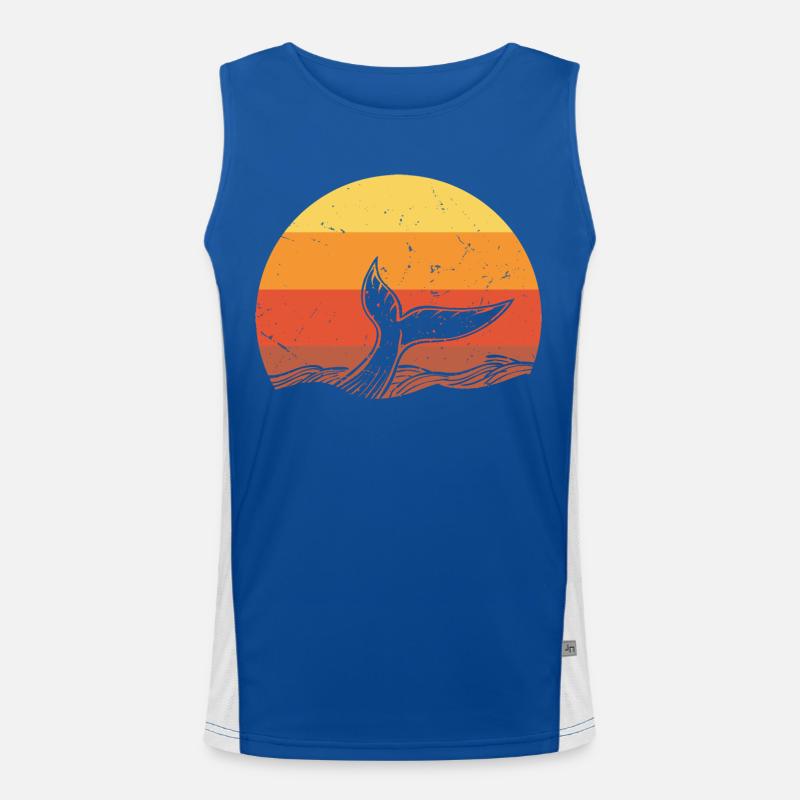 Requin requin - Shark - Men's Functional Contrast Tank Top  - royal/white