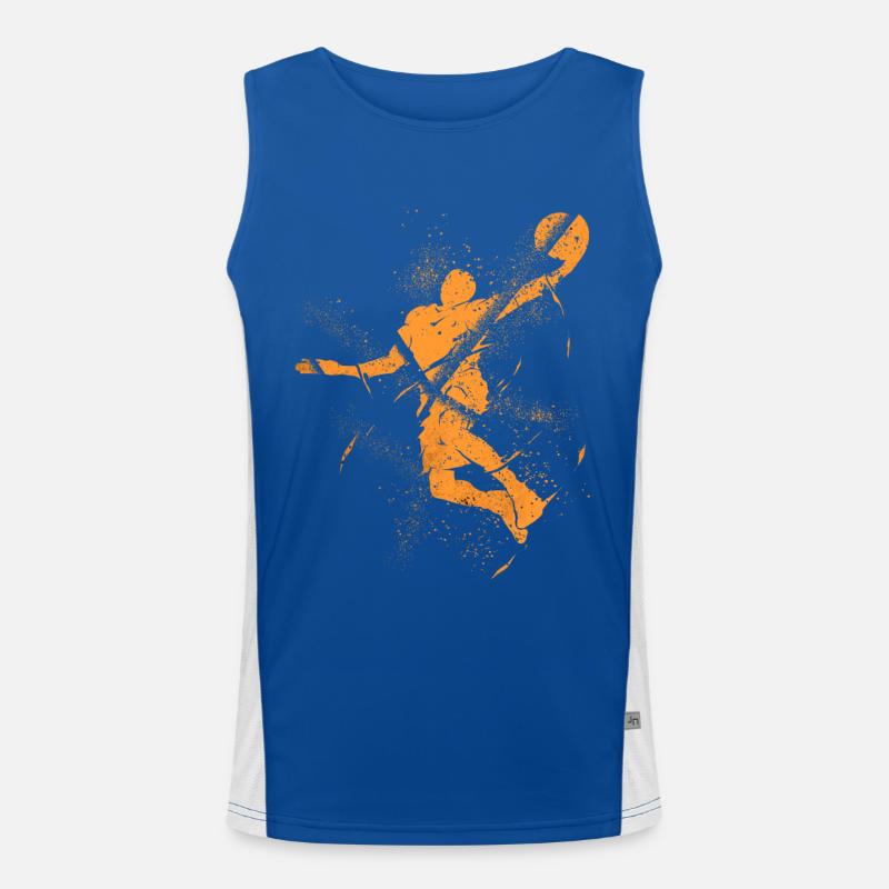 Basketteur Basketteur Dunking Grunge Splash Débardeur respirant contrasté Homme 