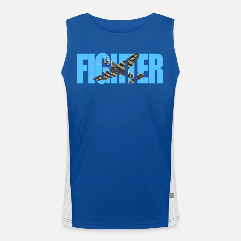 P-47 Thunderbolt Funktionelles Kontrast-Tank Top für Männer 