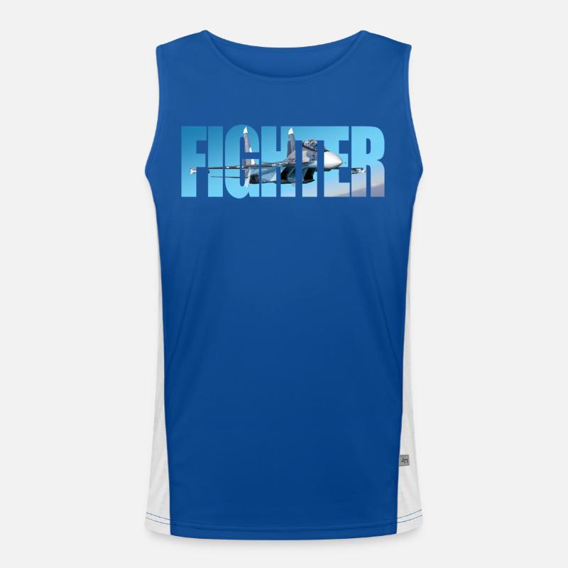 Fighter Su-30 SM Funktionelles Kontrast-Tank Top für Männer 