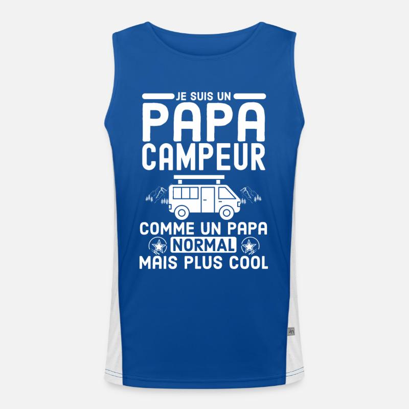 papa campeur 1 Débardeur respirant contrasté Homme 