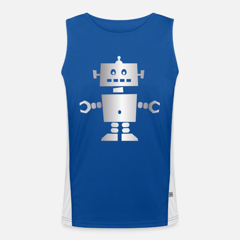 robot Men's Functional Contrast Tank Top 