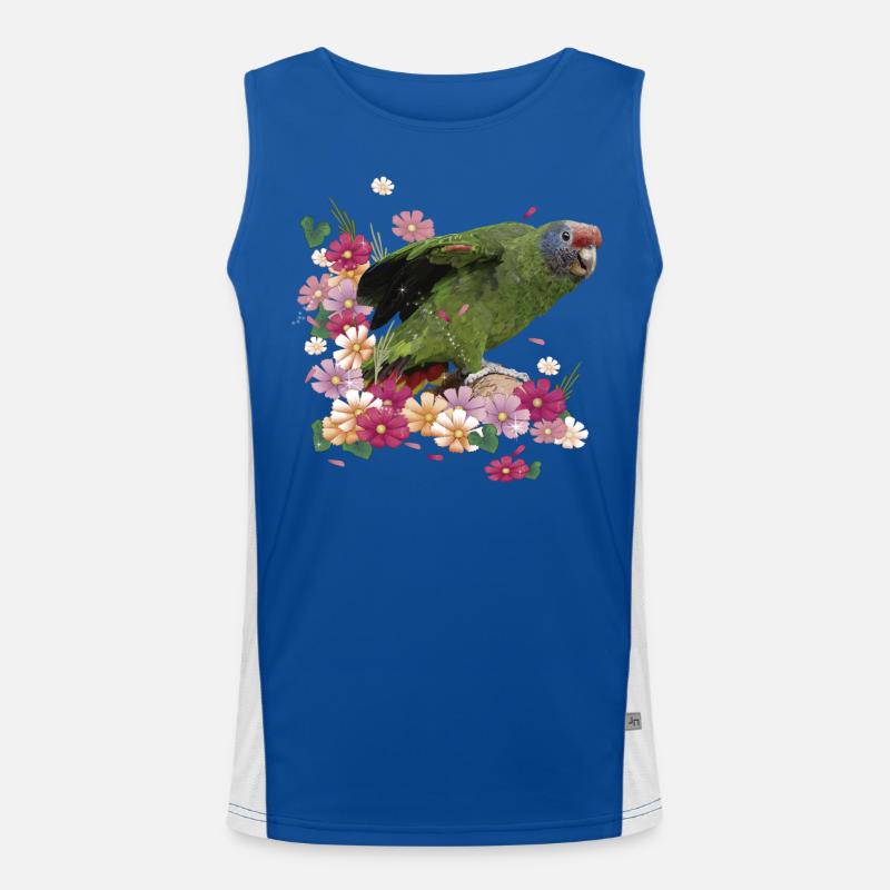 Le perroquet à queue rousse Débardeur respirant contrasté Homme 