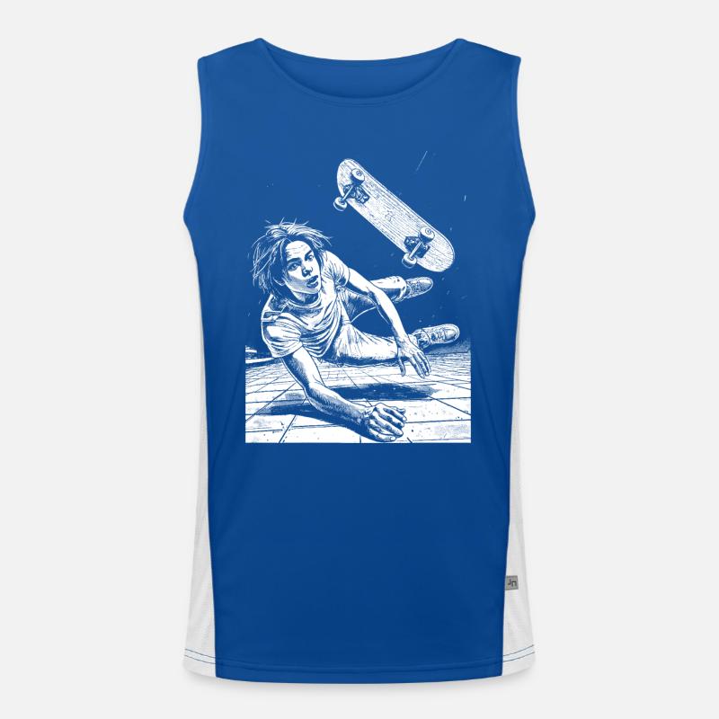 Conception de la chemise : Skateboard Fall bourré d’action Débardeur respirant contrasté Homme 