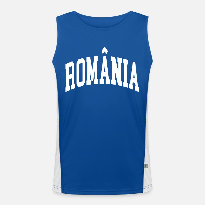 Romania Men's Functional Contrast Tank Top 