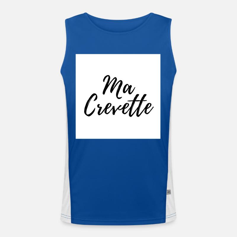 MY SHRIMP Men's Functional Contrast Tank Top 