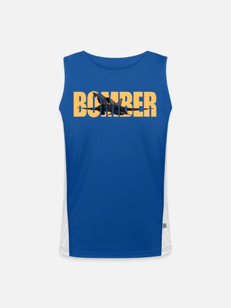Bomber Tu-22 M3 - Funktionelles Kontrast-Tank Top für Männer  - Royal/Weiß - Vorne