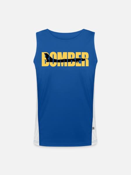 Bomber Tu-95 - Men's Functional Contrast Tank Top - royal/white