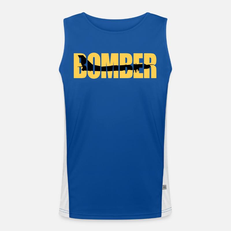 Bomber Tu-95 Funktionelles Kontrast-Tank Top für Männer 