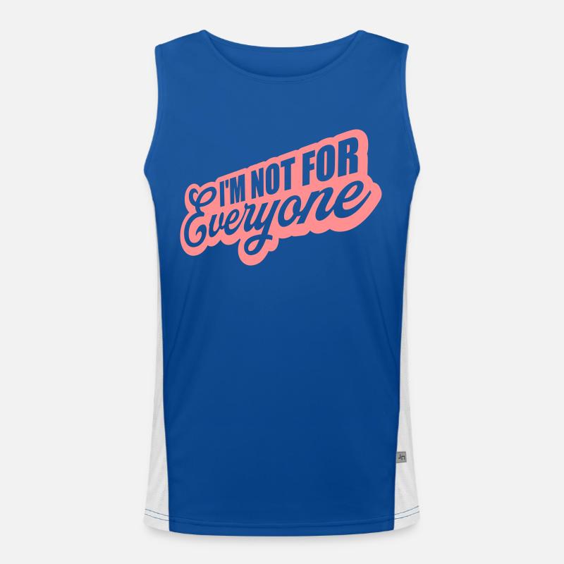 Im not for everyone Funktionelles Kontrast-Tank Top für Männer 