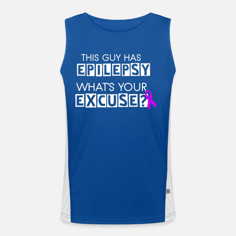 This Guy Has Epilepsy Men's Functional Contrast Tank Top 