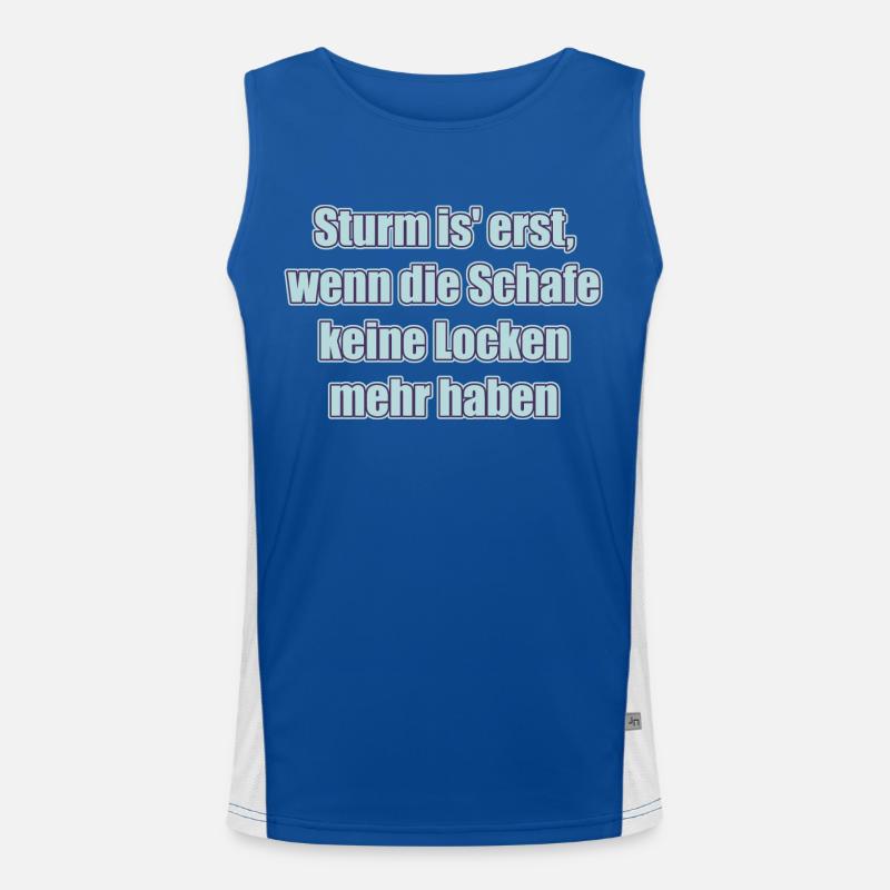 Smooth-haired sheep Men's Functional Contrast Tank Top 