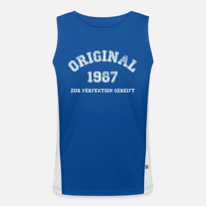 1987 Funktionelles Kontrast-Tank Top für Männer 