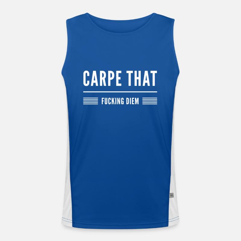 Carpe ce putain de Diem Débardeur respirant contrasté Homme 