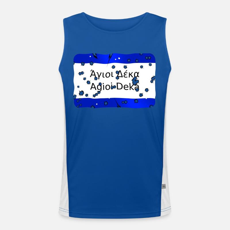 agioi deka Funktionelles Kontrast-Tank Top für Männer 