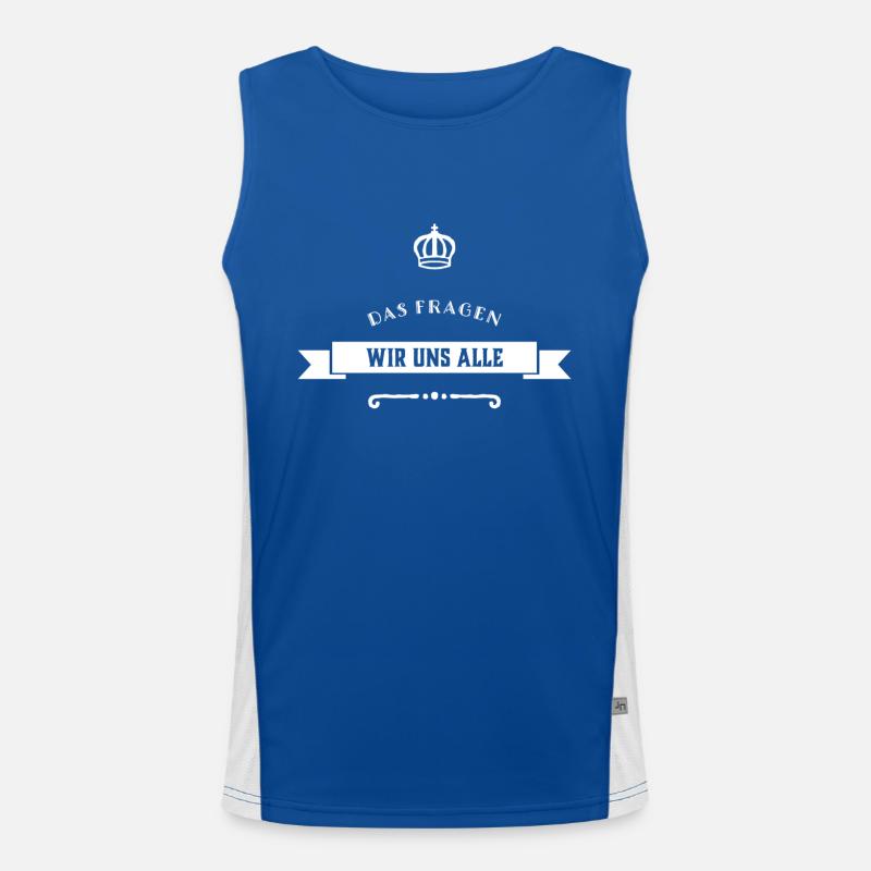 wir wundern uns Funktionelles Kontrast-Tank Top für Männer 