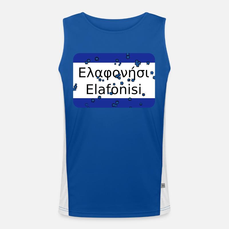 mg elafonisi Funktionelles Kontrast-Tank Top für Männer 