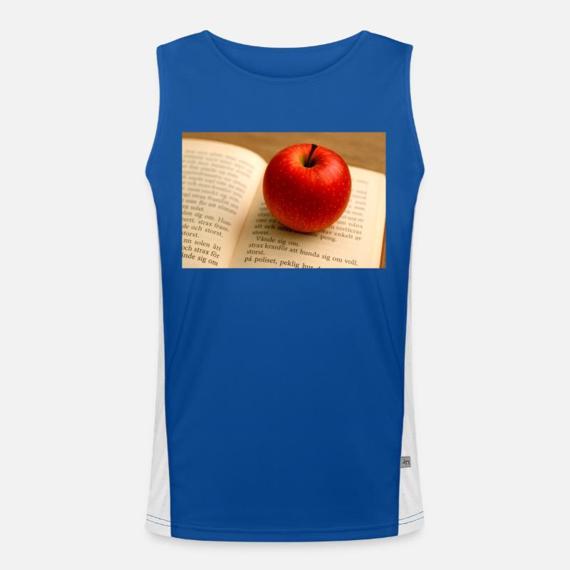 Buche und Apfel Funktionelles Kontrast-Tank Top für Männer 