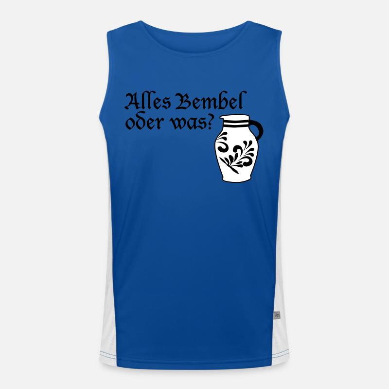 Alles Bembel oder was? #FrankfurtLiebe #FFM #069 Funktionelles Kontrast-Tank Top für Männer 
