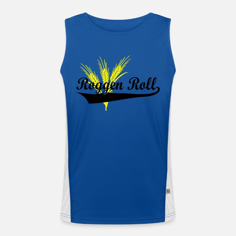 Roggen Roll Funktionelles Kontrast-Tank Top für Männer 