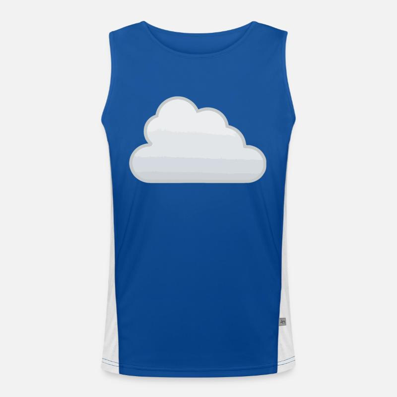 Cloud Cloud Sky Gift Idea Men's Functional Contrast Tank Top 