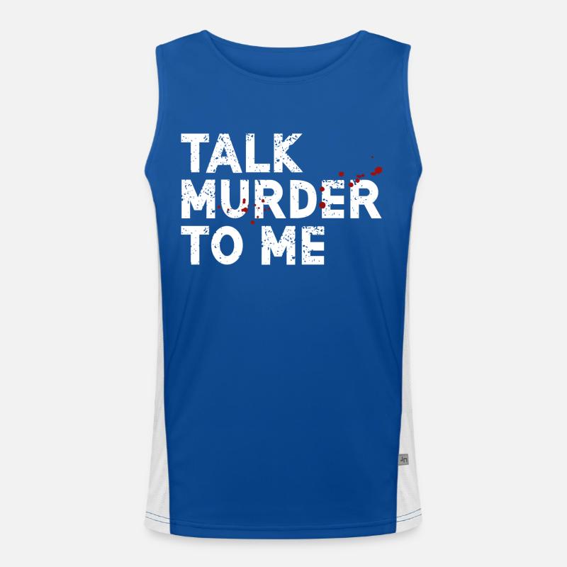 Securing traces - Kripo Polizei Kriminaltechnik - Men's Functional Contrast Tank Top  - royal/white
