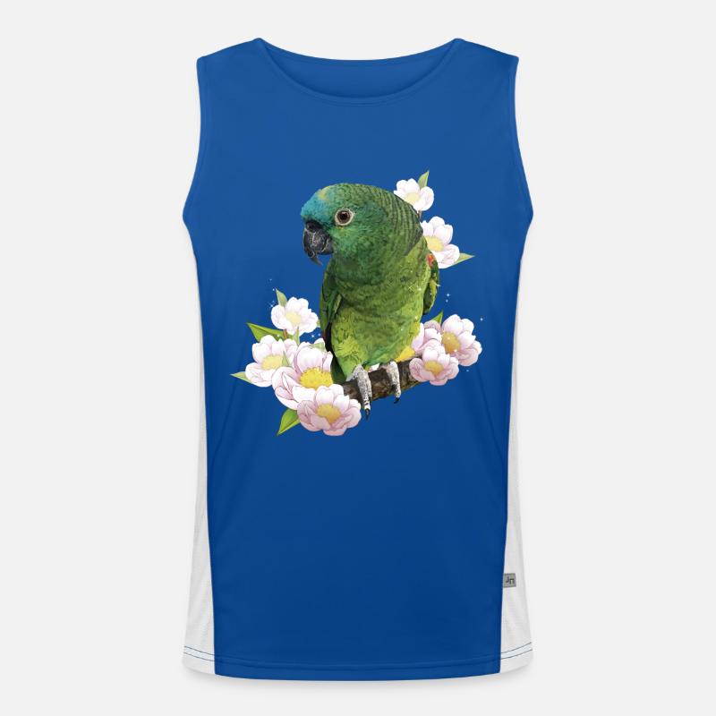 The blue-fronted amazon - Men's Functional Contrast Tank Top  - royal/white