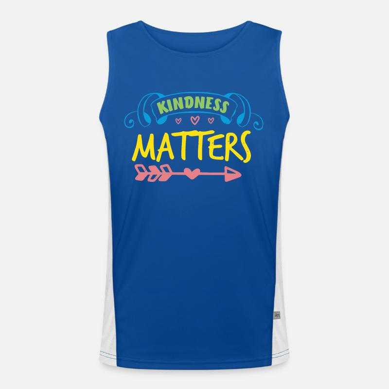 KINDNESS MATTERS Men's Functional Contrast Tank Top 